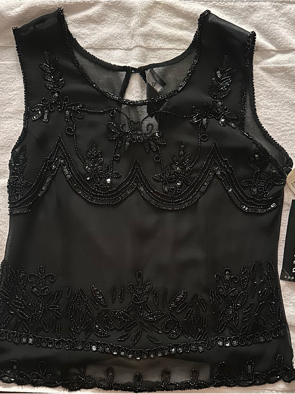 Sheer Black Dressy Top